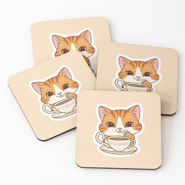 Item preview,  Cat having Tea | Tea-Lovers | I want my tea | Gobble Gala  designed and sold by Kids GobbleGala.