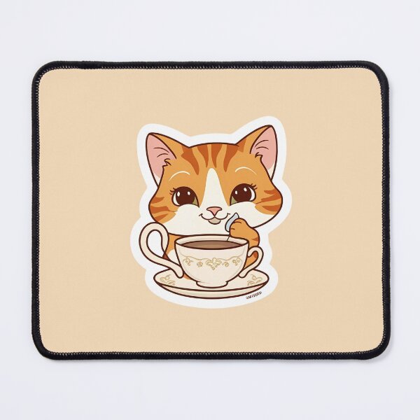 Item preview, Cat having Tea | Tea-Lovers | I want my tea | Gobble Gala designed and sold by Kids GobbleGala.