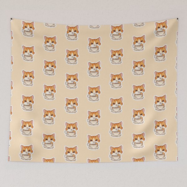 Item preview,  Cat having Tea | Tea-Lovers | I want my tea | Gobble Gala  designed and sold by Kids GobbleGala.