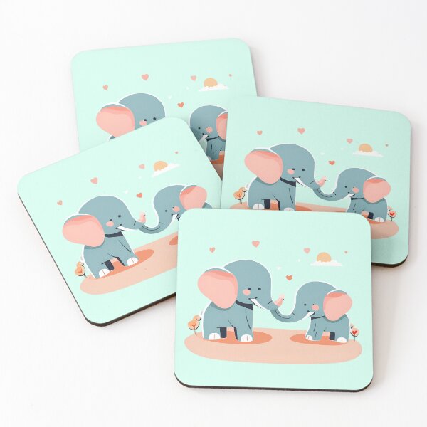 Item preview, Heartwarming Cute Elephant Hug designed and sold by Crush-Vogue.