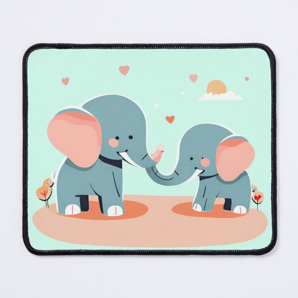 Item preview, Heartwarming Cute Elephant Hug designed and sold by Crush-Vogue.