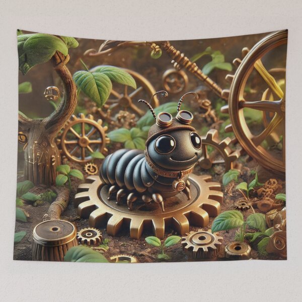 Item preview, Steampunk Mealworm Beetle designed and sold by Sillytoe.