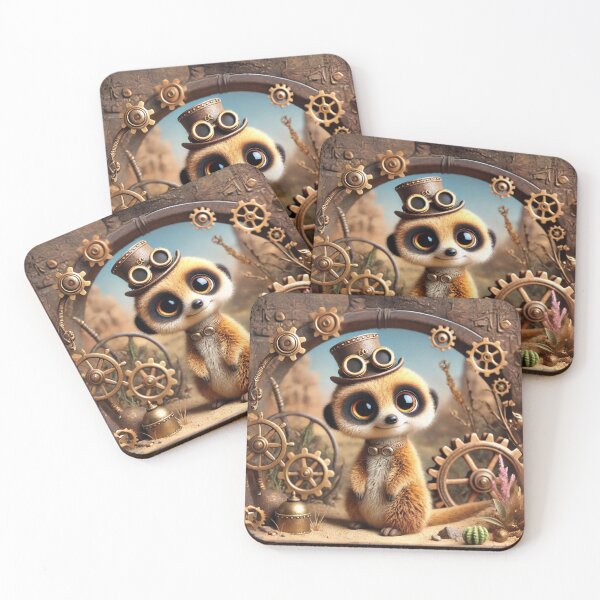 Item preview, Steampunk Meerkat designed and sold by Sillytoe.