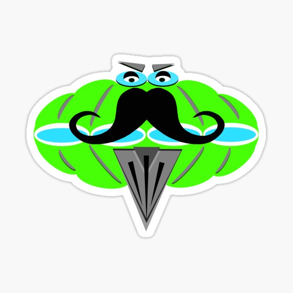 Item preview, Mr Mustachio TBC Race Ready in Kawasaki Green  designed and sold by Piss Take .
