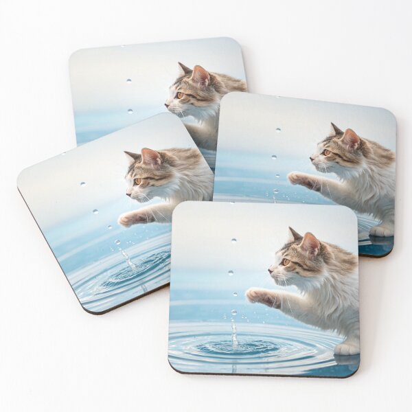 Item preview, cat on the water designed and sold by supakor.
