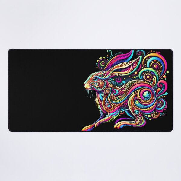 Item preview, Neon Swirl Rabbit designed and sold by becauseturkey.