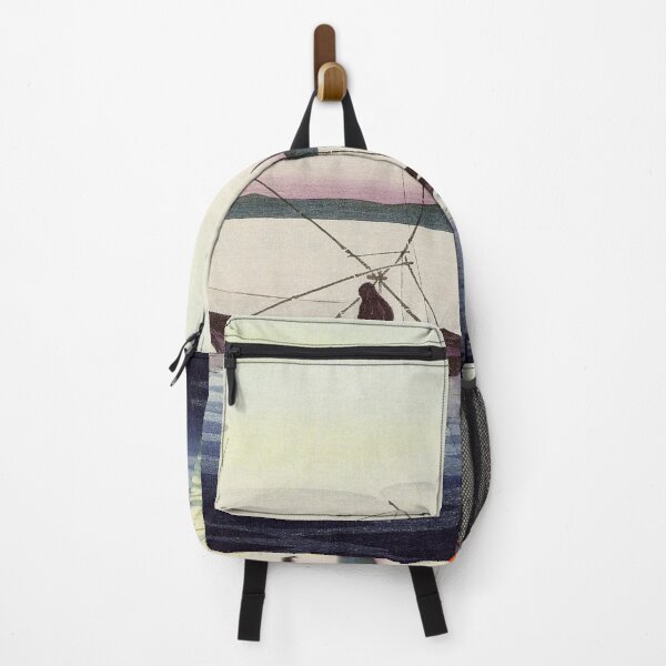 Item preview, Sunset Fishing Scene in Traditional Japanese Art designed and sold by MINE Design-Works.