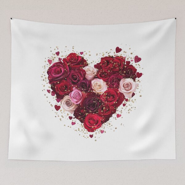 Item preview, Blooming Romance: Rose Heart Arrangement Valentine's Day designed and sold by SakkharinT-Cad.