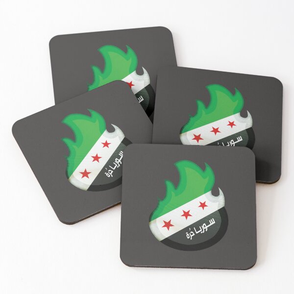 Item preview, Syria flag flame designed and sold by Mo5tar.