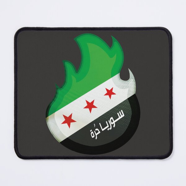 Item preview, Syria flag flame designed and sold by Mo5tar.