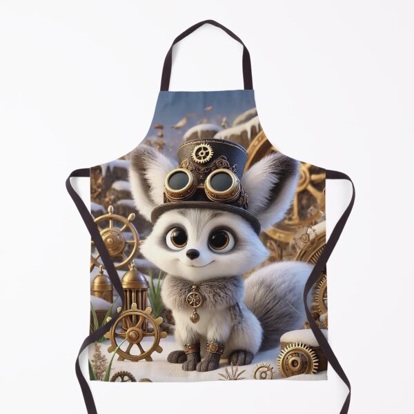 Item preview, Steampunk Marble Fox designed and sold by Sillytoe.