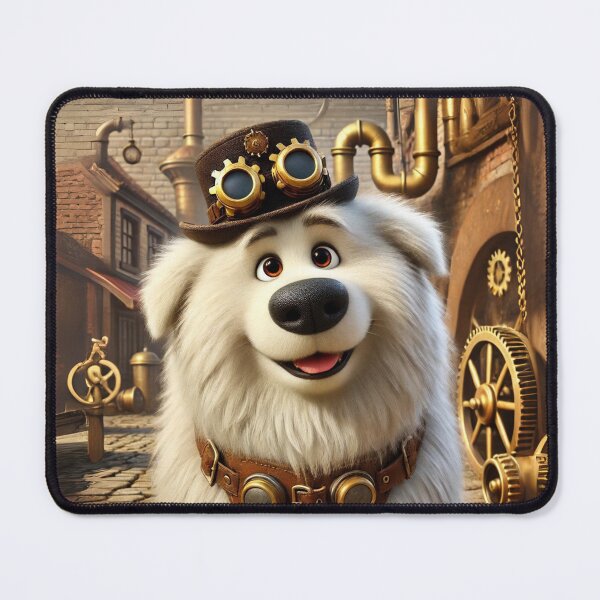 Item preview, Steampunk Maremma Sheepdog designed and sold by Sillytoe.