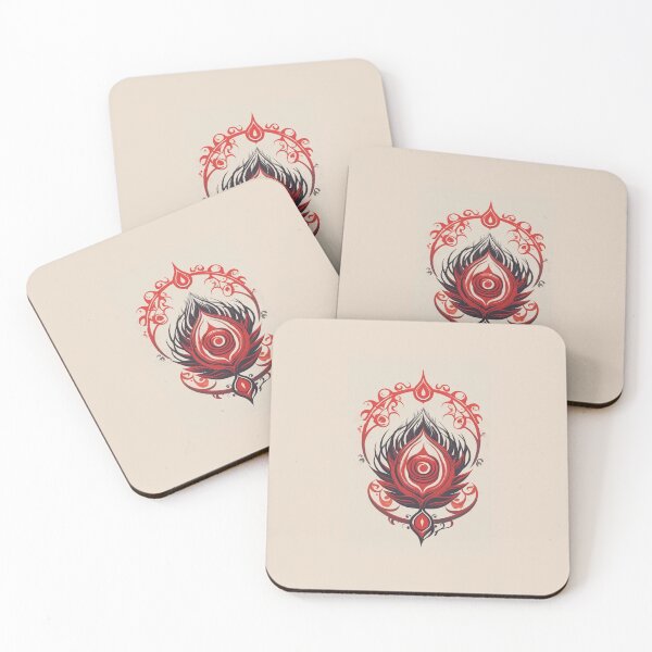 Artikelvorschau, Abstraktes Design mit roter Lotusflamme – Mystische und symbolische Energiekunst entworfen und verkauft von SacredPractice.