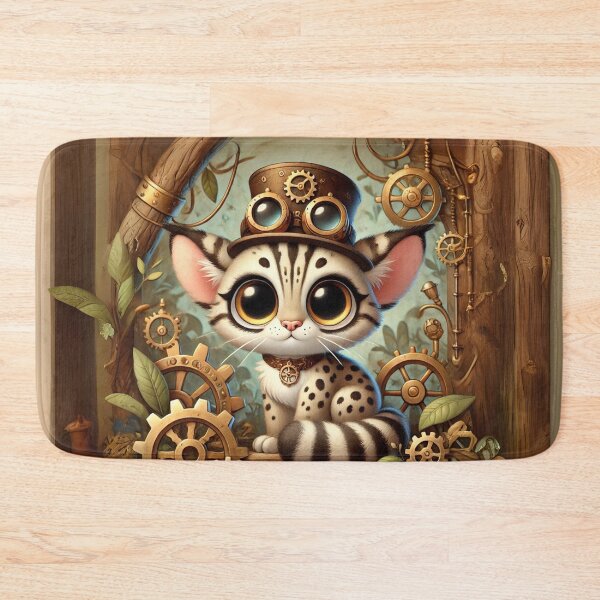 Item preview, Steampunk Margay designed and sold by Sillytoe.