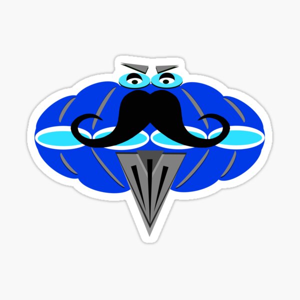 Item preview, Mr Mustachio TBC Race Ready in Yamaha Blue designed and sold by Piss Take .