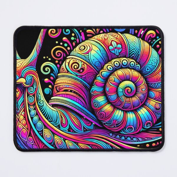 Item preview, Neon Spiral Snail designed and sold by becauseturkey.