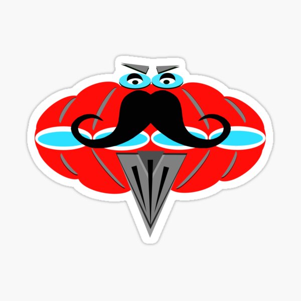 Item preview, Mr Mustachio TBC Race Ready in Ducati Honda Red designed and sold by Piss Take .