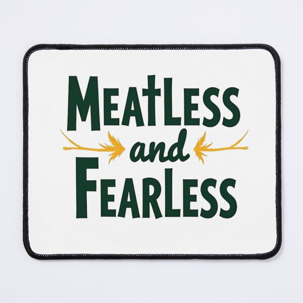 Item preview, Meatless and Fearless Typography Art designed and sold by veganeats.