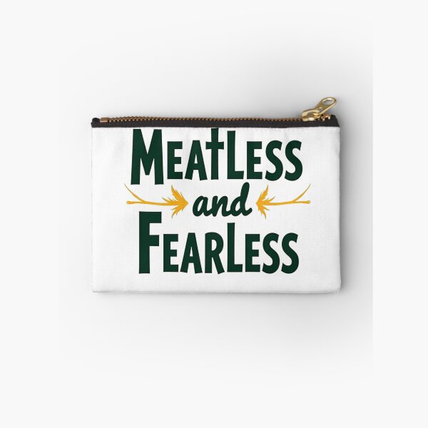 Item preview, Meatless and Fearless Typography Art designed and sold by veganeats.