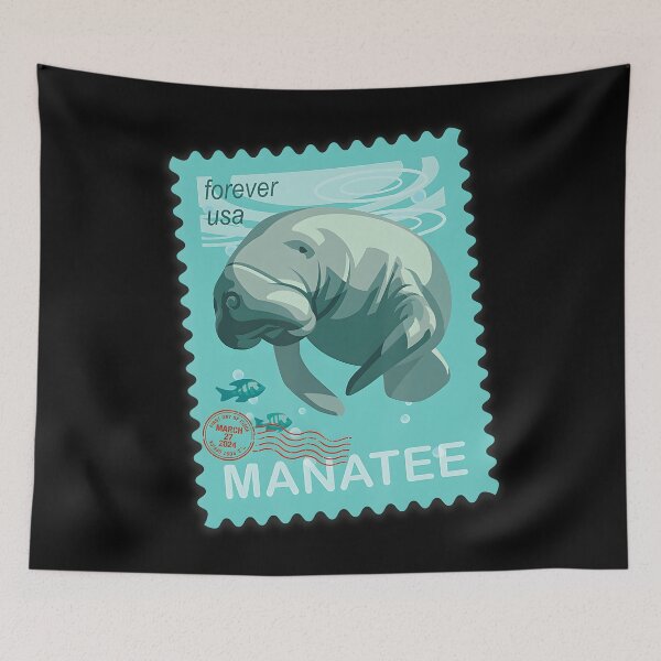 Item preview, Manatee Stamp designed and sold by webvein.