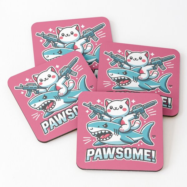 Item preview, Cat and Shark Duo designed and sold by Creative Magia.