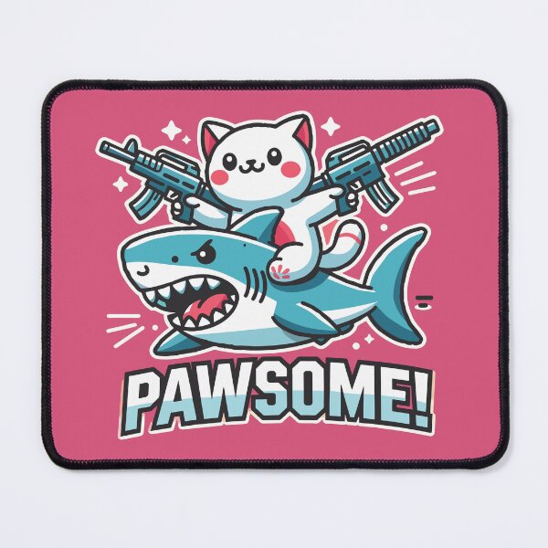 Item preview, Cat and Shark Duo designed and sold by Creative Magia.