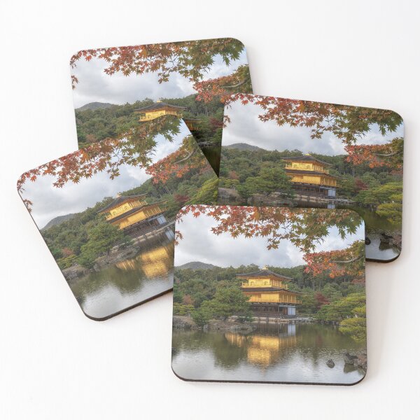 Item preview, Kinkakuji golden pavilion during autumn designed and sold by aaronchoi.