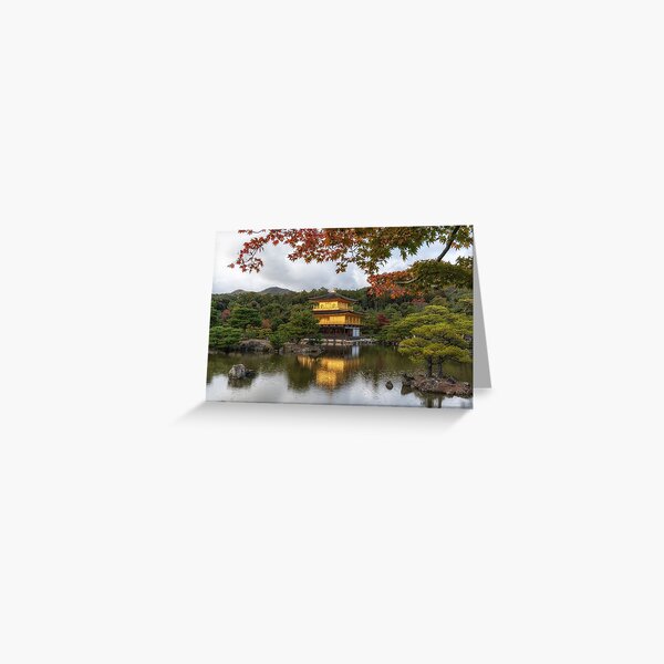 Item preview, Kinkakuji golden pavilion during autumn designed and sold by aaronchoi.