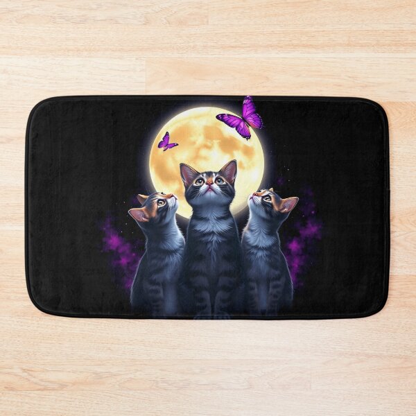 Item preview, Moonlight Three Cats Cosmic Kittens Space Adventure designed and sold by svarupa.