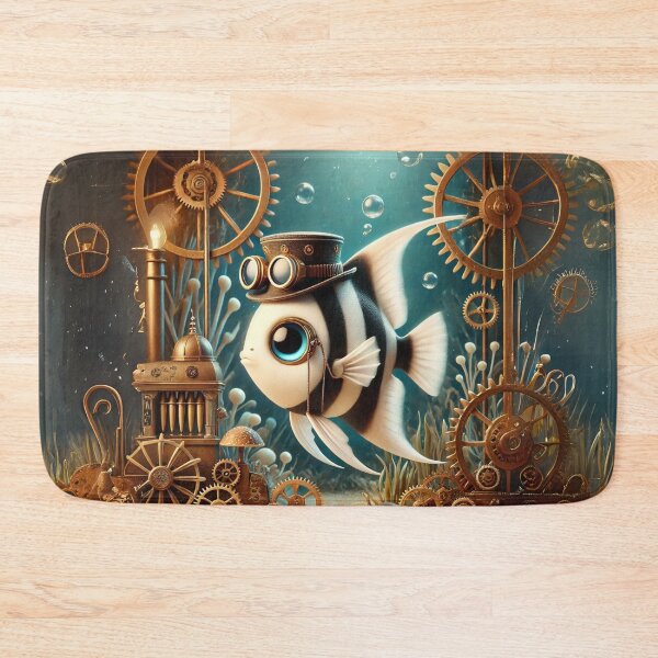 Item preview, Steampunk Masked Angelfish designed and sold by Sillytoe.