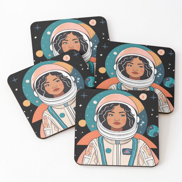 Item preview, Space Girl Exploring the Galaxy designed and sold by Crush-Vogue.