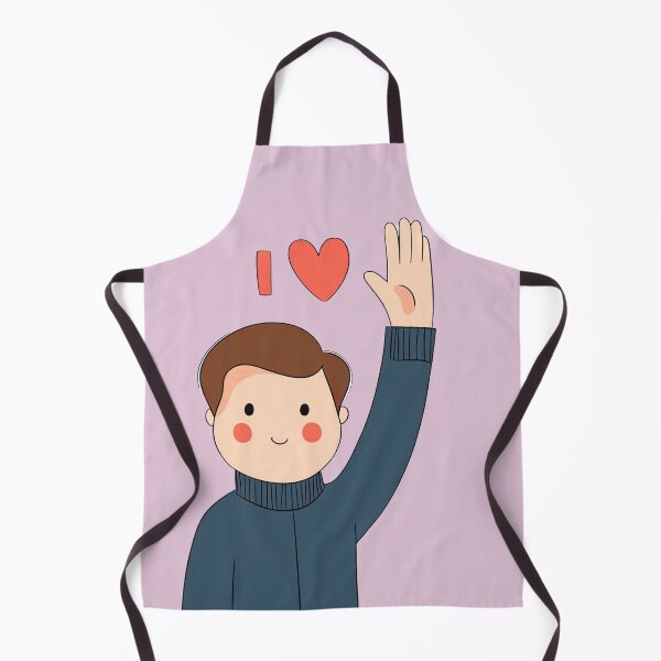 Item preview, cute cartoon man say hi I love you concept Charming Love Greeting Cute Cartoon Confession Adorable Hi I Love You Playful Romantic Gesture Cartoon Love Expression designed and sold by Fernnieskillup.