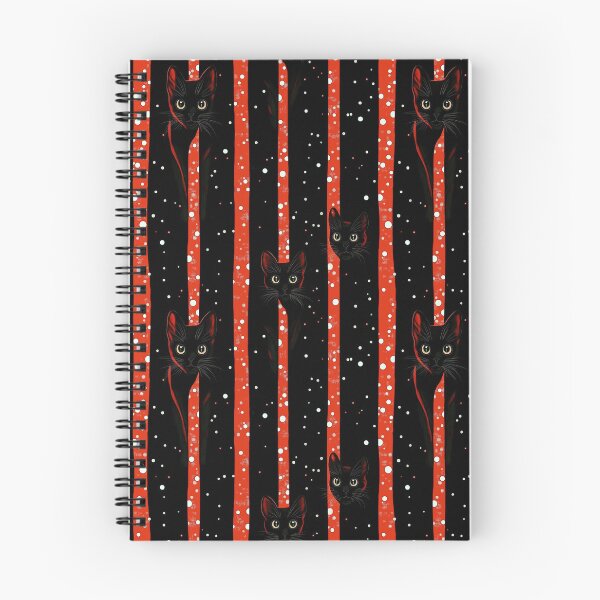 Item preview, Black Cats in Wintertime Flurries designed and sold by Mustafa M.