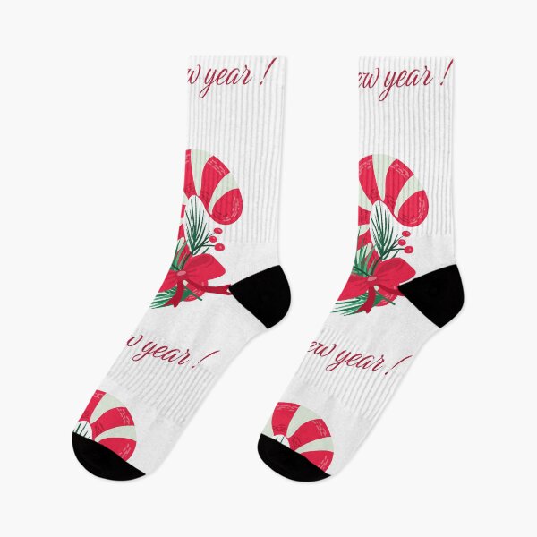 Item preview, Christmas candy cane with red ribbon and evergreen leaves designed and sold by olenapetol.