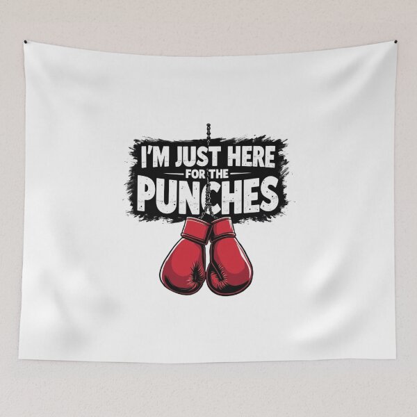 Item preview, I'm Just Here for the Punches Boxing Humor  designed and sold by Adrian Kane.