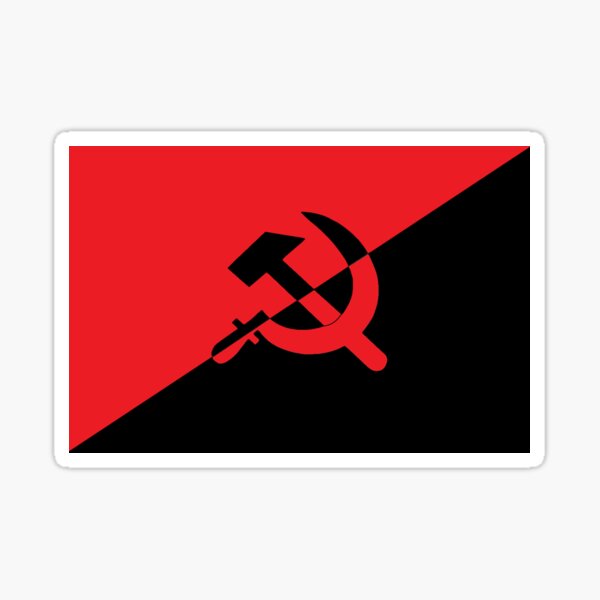 Bandera Anarco-Comunista Pegatina
