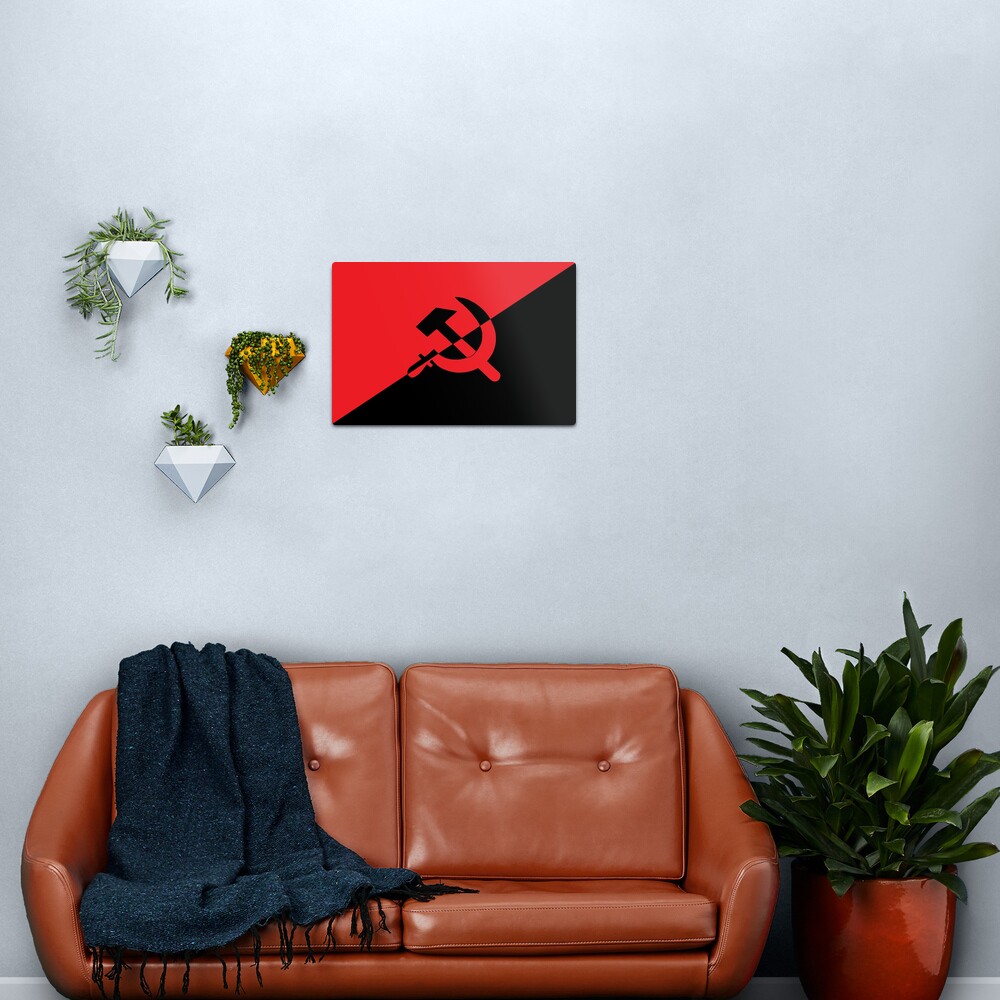 Anarcho Communism Flag Metal Print For Sale By Dru Redbubble