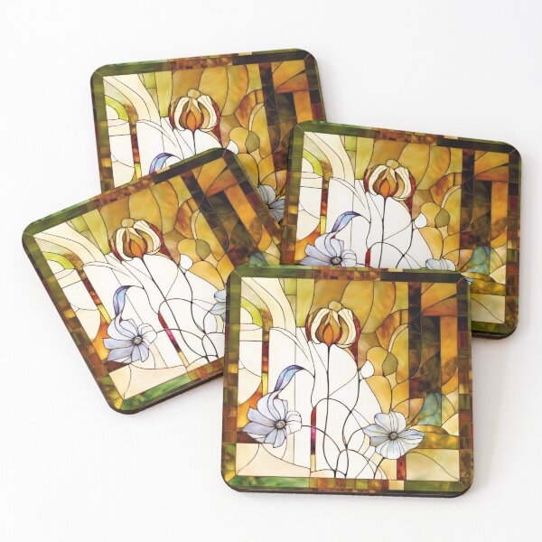 Item preview, Art Deco Style Vintage Flower Art designed and sold by NickWhittleArt.