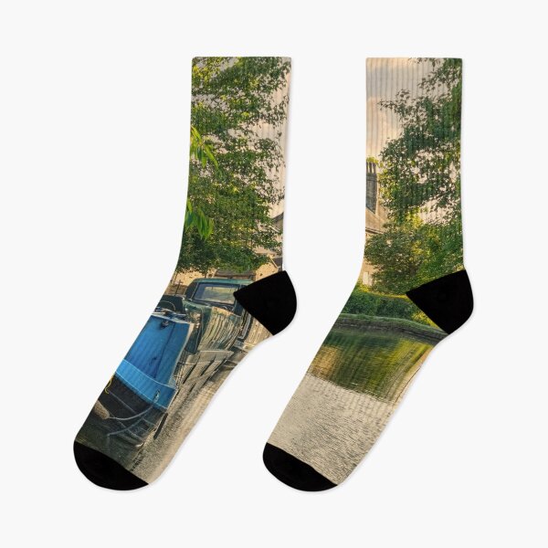 Item preview, Evening on Skipton Canal designed and sold by Alisonchambers2.