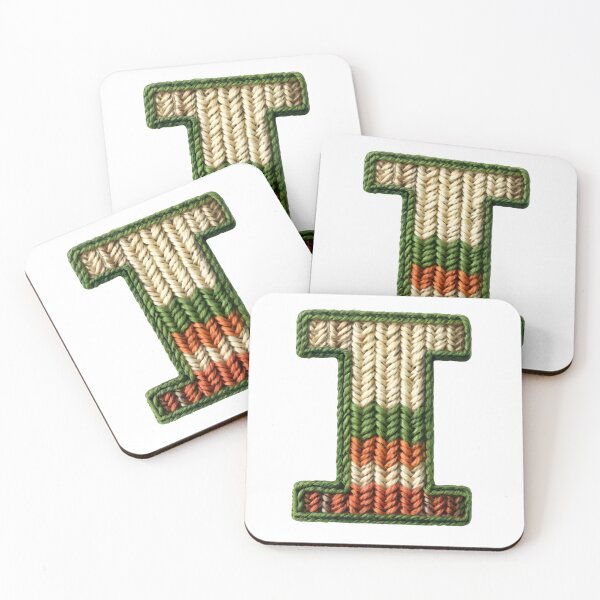 Item preview, I monogram waffle stitch designed and sold by Monascreativeempire.