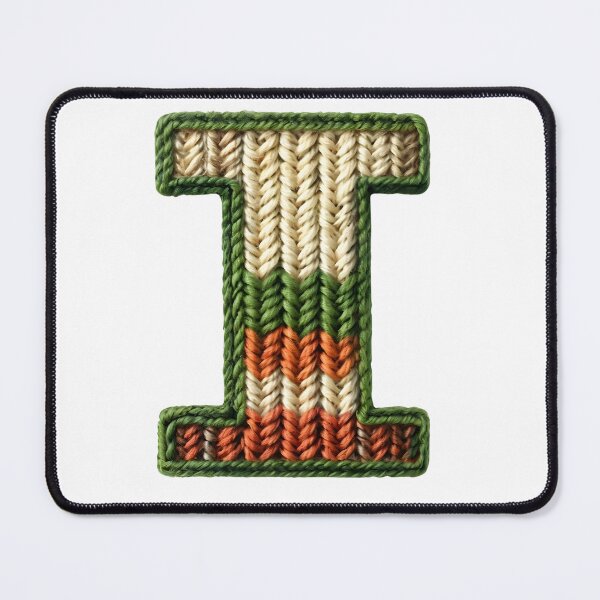 Item preview, I monogram waffle stitch designed and sold by Monascreativeempire.