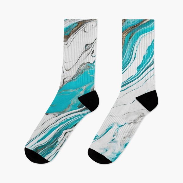 Item preview, Liquid Marble in White-Turquoise Palette 3 designed and sold by Tom-Johnson.