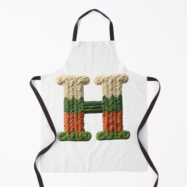 Item preview, H monogram waffle stitch designed and sold by Monascreativeempire.