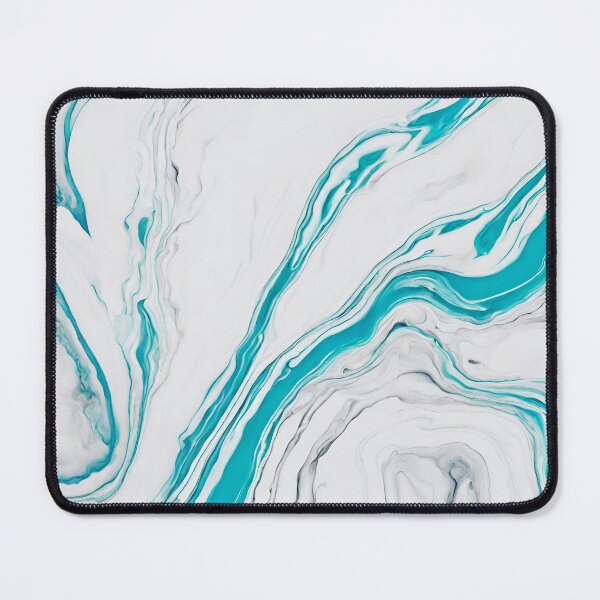 Item preview, Liquid Marble in White-Turquoise Palette 4 designed and sold by Tom-Johnson.