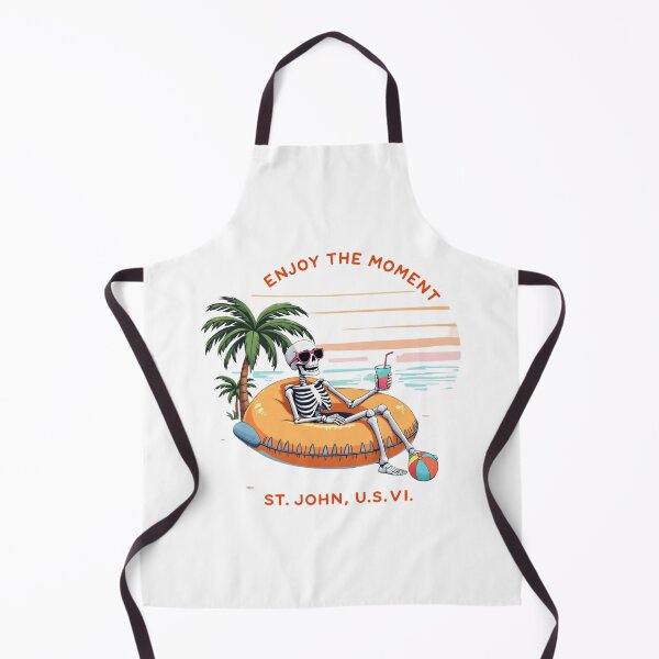 Item preview, St. John U.S.V.I. US Virgin Island Enjoy the Moment Tropical Skeleton Vacation designed and sold by Adrian Kane.