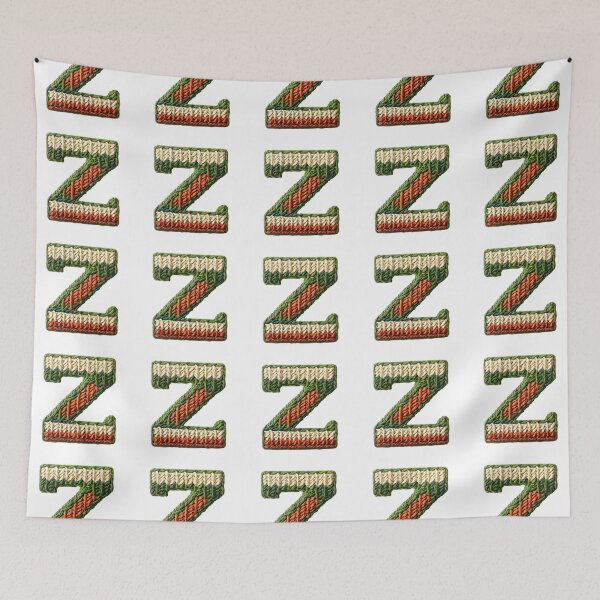 Item preview, Z monogram waffle stitch designed and sold by Monascreativeempire.