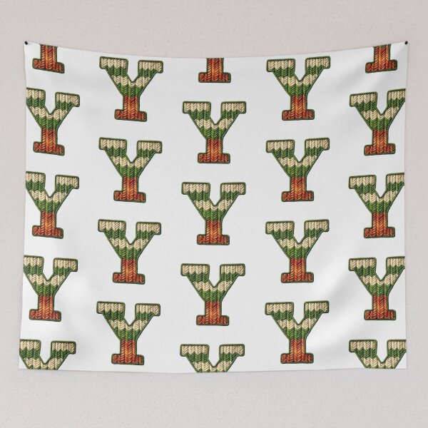 Item preview, Y monogram waffle stitch designed and sold by Monascreativeempire.