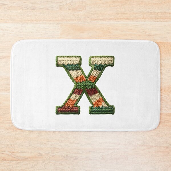 Item preview, X monogram waffle stitch designed and sold by Monascreativeempire.