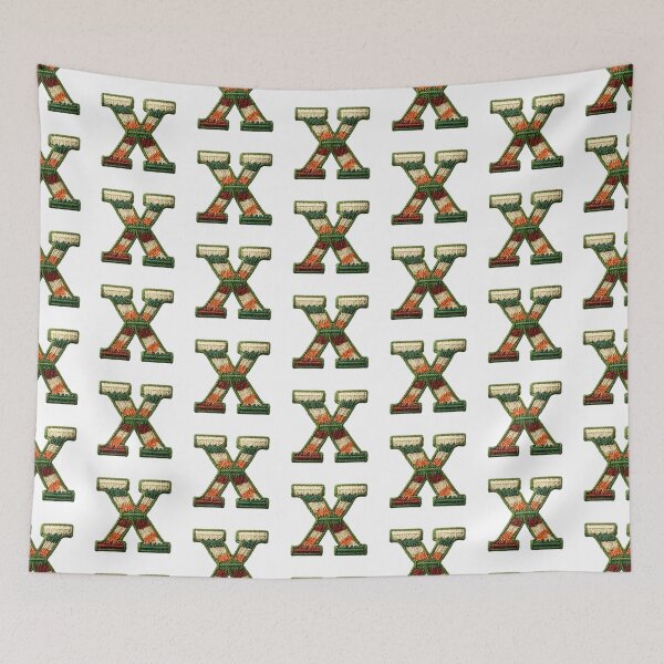 Item preview, X monogram waffle stitch designed and sold by Monascreativeempire.