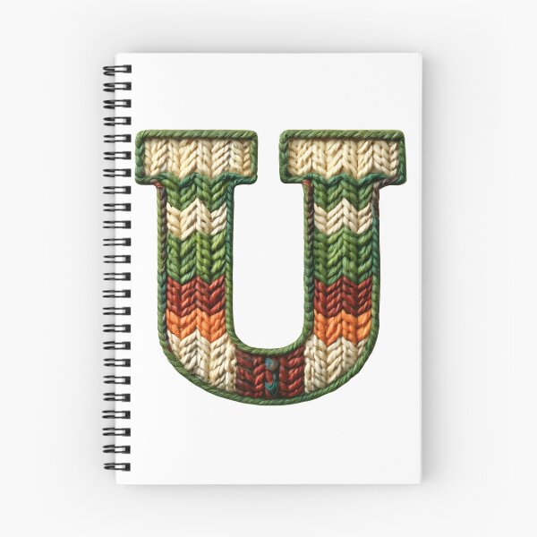 Item preview, U monogram waffle stitch designed and sold by Monascreativeempire.